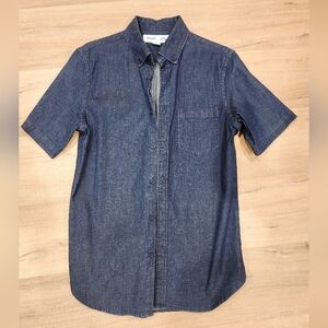 Old Navy Dark Blue Casual Button Down Shirt